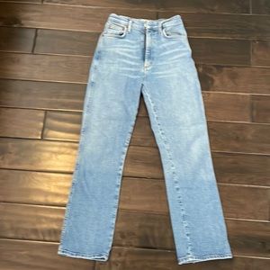 Agolde Pinch Waist High Rise Light Blue Size 25